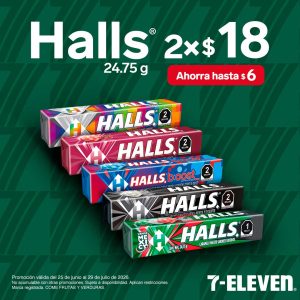 Halls, llévate dos por 18 pesos.
